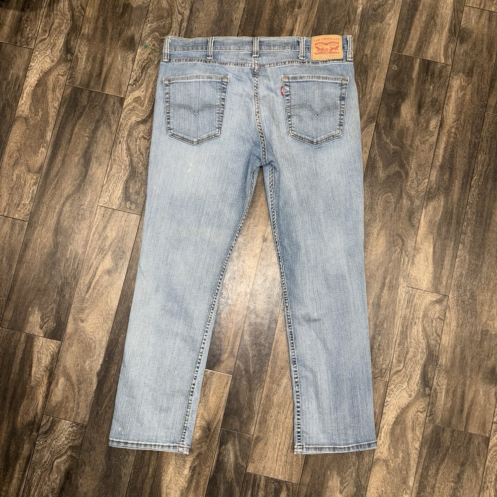 Levi's 511 Slim Straight Fit Light Wash Denim Jeans Men's Size 38x30 Blue Denim